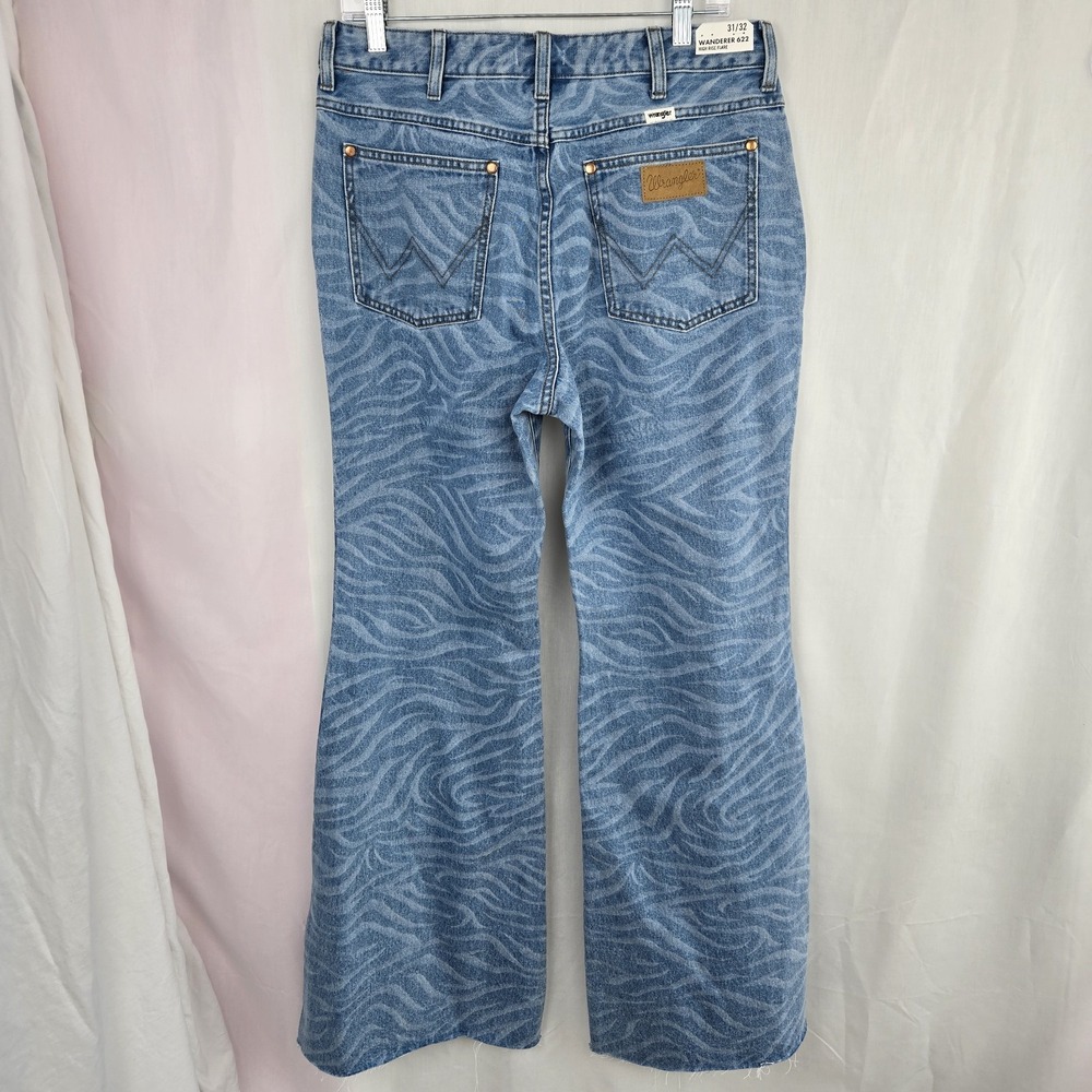 Wrangler Wanderer 622 High Rise Flare Jeans Wild Thing Womens Size 31x32 New